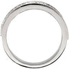 14k White Gold 3/8 CTW Diamond Etruscan Anniversary Band, Size 7