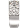 14k White Gold 3/8 CTW Diamond Etruscan Anniversary Band, Size 7