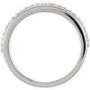 14k White Gold 1/4 CTW Diamond Band, Size 7