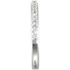 14k White Gold 1/4 CTW Diamond Band, Size 7