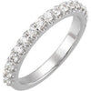 14k White Gold 1/2 ctw. Diamond Band, Size 7