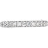14k White Gold 1/2 CTW Diamond Band, Size 7