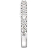 14k White Gold 1/2 CTW Diamond Band, Size 7