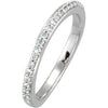 14k White Gold 1/5 ctw. Diamond Band, Size 7