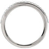 14k White Gold 1/5 CTW Diamond Band, Size 7