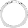 14k White Gold .08 CTW Diamond Band, Size 7