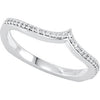 Wedding Band For Matching Engagement Ring in 14K White Gold (Size 6)