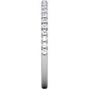 14k White Gold 1/4 CTW Diamond Band, Size 7