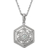0.05 CTW 18 Inch Diamond Necklace in 14k White Gold