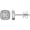 14k White Gold 1/3 ctw. Diamond Earrings