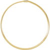6 mm Two Tone Reversible Omega Chain in 14k White and Yellow Gold ( 18 Inch )
