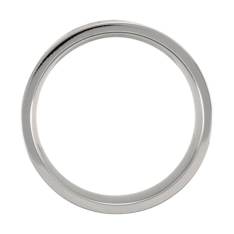 Titanium 8mm Flat Polished Band Size 13