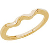 Wedding Band Ring for Tulipset Mounting in 14k Yellow Gold ( Size 6 )