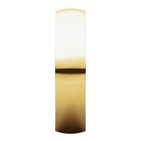 14k Yellow Gold 5mm Light Comfort Fit Band, Size 6.5