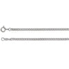 2.25 mm Solid, Curb Link Chain in Sterling Silver ( 24.00-Inch Carded )