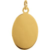 14k Yellow Gold 15x11mm St. Joseph Oval Medal
