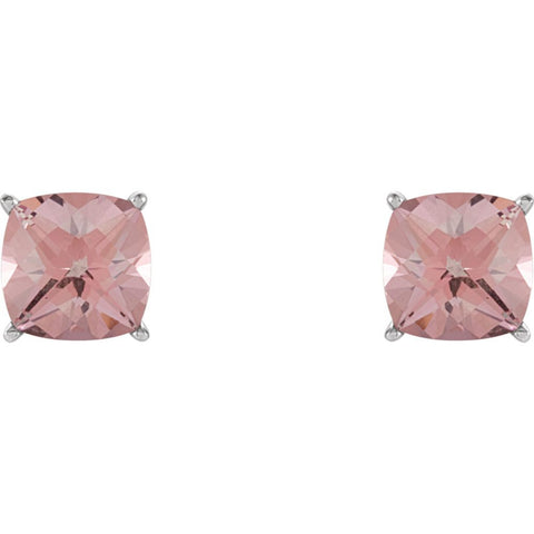 Sterling Silver Pink Passion Topaz Earrings