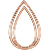 Freeform Pendant in 14K Rose Gold