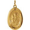 18.75x13.50 mm St. Joseph Medal in 14K Yellow Gold