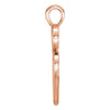 14k Rose Gold Double Heart Pendant