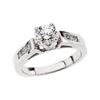 1 3/8 ct. Tw Bridal Engagement Ring in 14k White Gold (Size 6 )