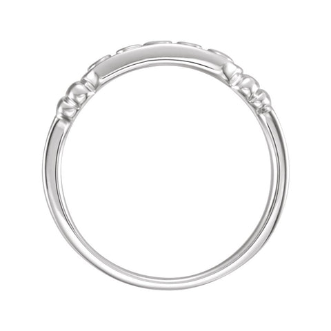 Sterling Silver IN THE NAME OF JESUS CHASTITY RING W/BOX, Size 6