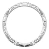 14k White Gold 1/3 CTW Diamond Sculptural-Inspired Eternity Band Size 6