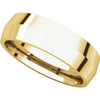 14k Yellow Gold 6mm Knife Edge Comfort Fit Band, Size 12