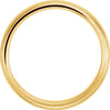 14k Yellow Gold 5mm Knife Edge Comfort Fit Milgrain Band Size 10