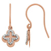 14k Rose Gold 1/8 ctw. Diamond Earrings