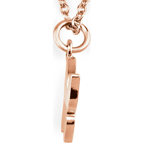 14k Rose Gold Tiny Posh Butterfly 16-18" Necklace