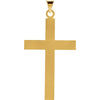 14k Yellow Gold 39x25mm Cross Pendant
