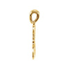 14k Yellow Gold "K" Medium Initial Pendant