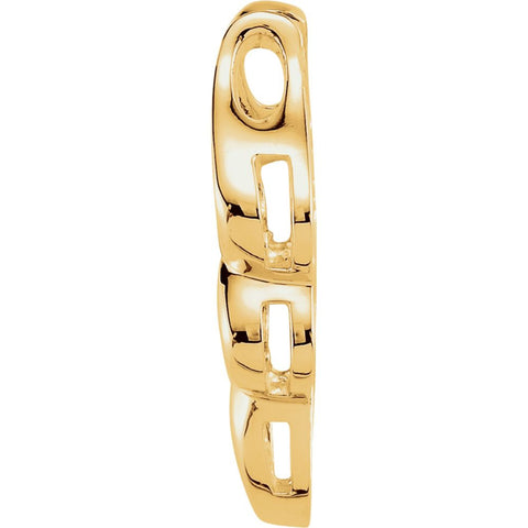 14k Yellow Gold Pendant Enhancer