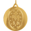 14k Yellow Gold 29mm Miraculous Medal
