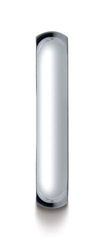 Benchmark-14K-White-Gold-4mm-Slightly-Domed-Traditional-Oval-Wedding-Band-Ring--Size-4.5--14014KW04.5