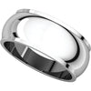 10k Yellow Gold 8mm Half Round Edge Band, Size 3.5