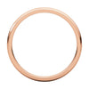 14k Rose Gold 2mm Light Comfort Fit Band, Size 7