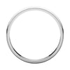 14k White Gold 3mm Light Milgrain Band, Size 5.5