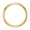 14K Yellow & White 6mm Design Band Size 7.5