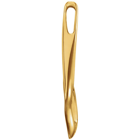14k Yellow Gold Freeform Pendant