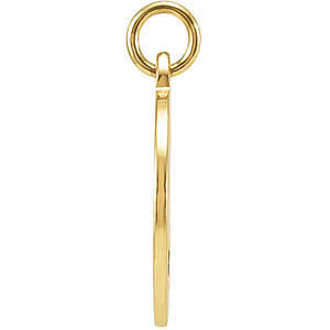 14K White .02 CTW Diamond Dog Paw Charm