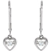 14k White Gold 1/6 CTW Diamond Heart Mystara® Earrings