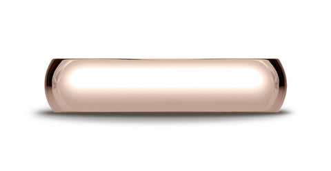 Benchmark-14K-Rose-Gold-5mm-Slightly-Domed-Traditional-Oval-Wedding-Band-Ring--Size-4.25--15014KR04.25