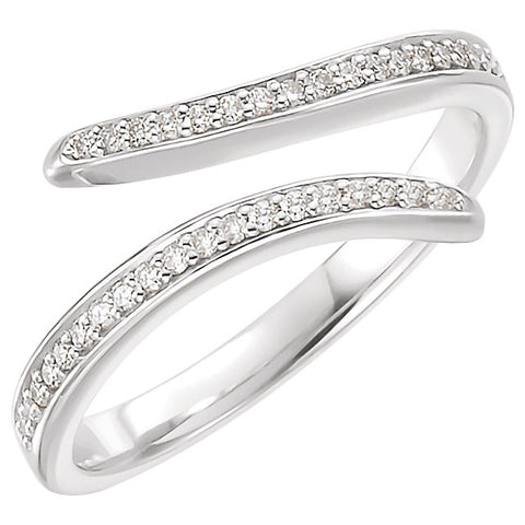 Platinum 1/6 CTW Diamond Ring, Size 7