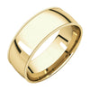 10k Yellow Gold 7mm Milgrain Light Comfort-Fit Band, Size 9