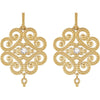 14k Yellow Gold 1/5 CTW Diamond Granulated Earrings