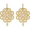 14k Yellow Gold 1/5 CTW Diamond Granulated Earrings