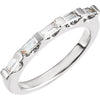9/10 cttw, SI2-3, G-I Bridal Anniversary Band 5-Stone in 14K White Gold ( Size 6 )