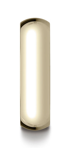 Benchmark-14K-Yellow-Gold-6mm-Slightly-Domed-Traditional-Oval-Wedding-Band-Ring--Size-4.5--16014KY04.5